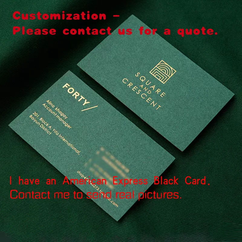 

custom.Customized New Business Card With Foil Hot Stamping, Cotton Paper Design Enterprise Visit Business Ca