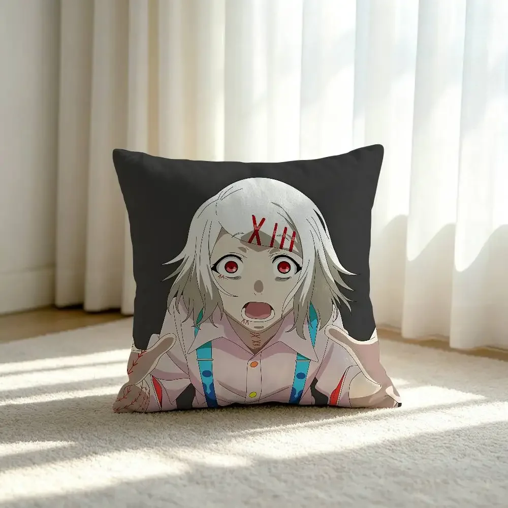 Anime T-tokyo-GhoulS Cool Customizable Square Pillowcases, Stylish And Soft, Perfect For Beds, Cars, And Sofas.