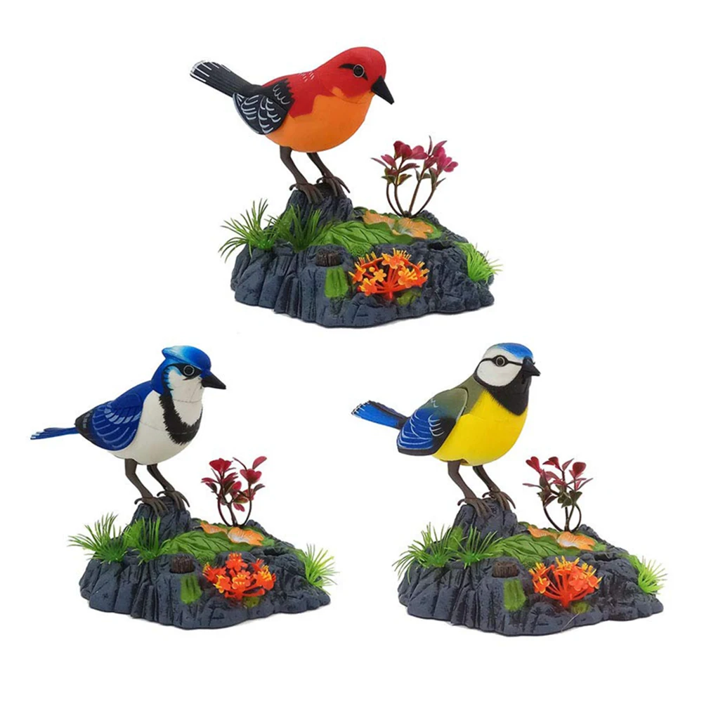 ZK20 Elektronische Pratende Herhalende Papegaai Zingen Tjilpen Vogel met Bewegingssensor Activering Uitspraak Kinderen Elektrisch Dier