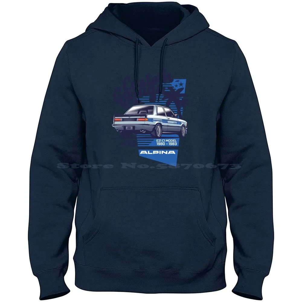 Custom Garage : C1 Alpina 100% Cotton Hoodie Evan Deciren Alpina Custom Garage Hotroad Dirt Since 1980 C12 3 E30 E21