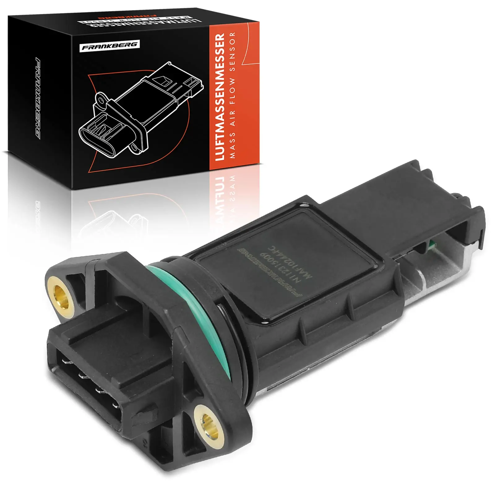 Frankberg 1x Luftmassenmesser für VW Transporter IV 70A 70H 7DA 7DH 70B 70C 70J 70K 7DB 7DC 7DJ 7DK 2.8L 1995-2000 021906462A