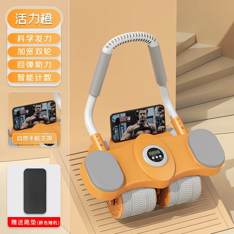 Auto Auto Rebound Ab Roller Wheel, Home Abdominal Trainer for Belly Curl Shaping Fat Loss Core Workout Equipment Body Building - Aliexpress Deal