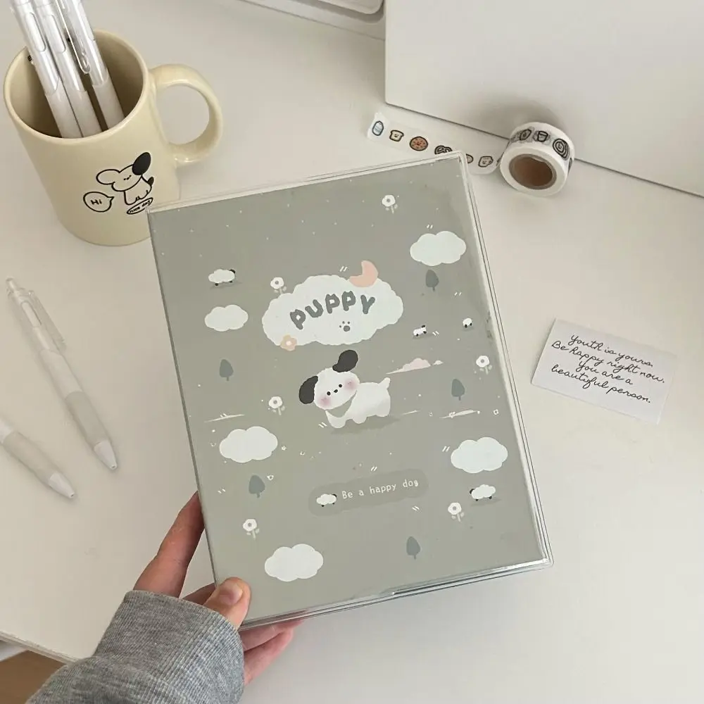 A6 INS 3/4/6 inch Small Card Storage Cartoon Puppy Photo Album Binder Photocard Collection Books Loose-leaf Photocard Holder