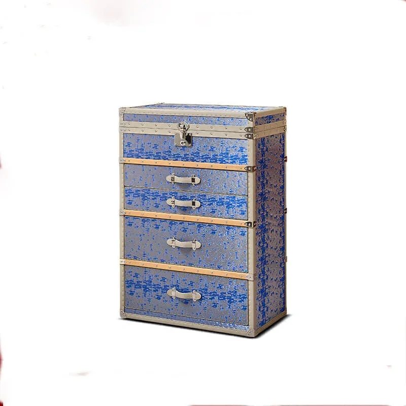 chest of drawers copper wire high-end hard box light luxury floor jewelry jewelry cabinet