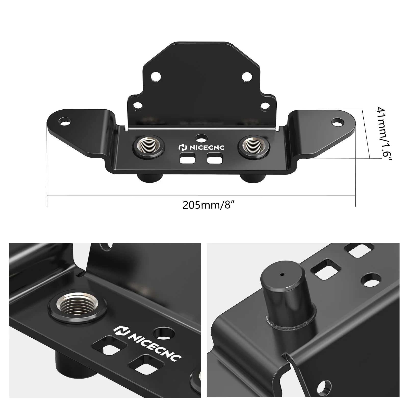 NICECNC For Yamaha Banshee 350 YFZ350 1987-2006 Gas Tank CDI VREG KEY Relocation Bracket Kit Move To Tank Side ATV Mounting Hard