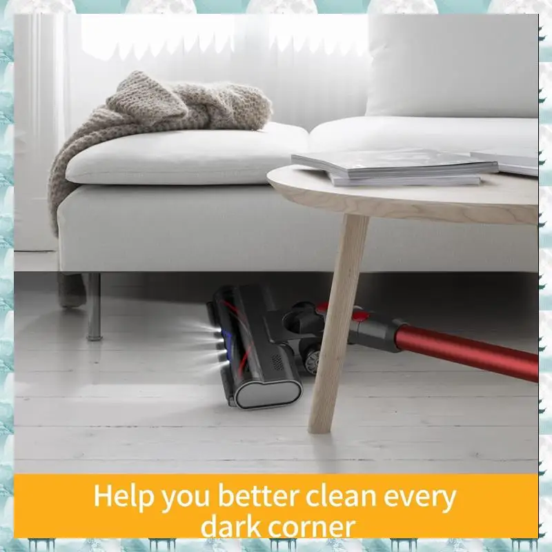 

Quick-Release Turbine Brush Head For Dyson V7 V8 V10 V11 V15 Vacuum Cleaner Attachment With LED Light Floor Brush Head