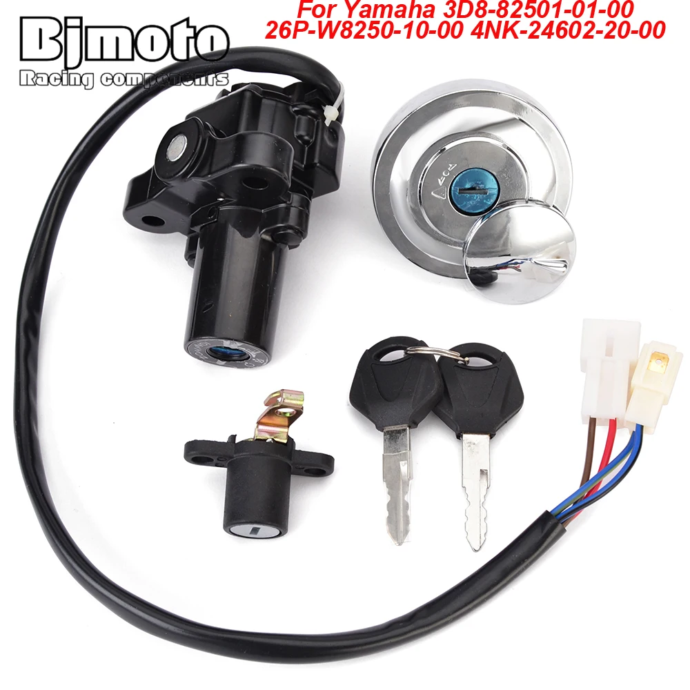 

Motorcycle Fuel Gas Cap Ignition Switch Seat Lock with Key Kit For Yamaha XVS950 Midnight Star 2009-2012 XVS 950 V-Star Tourer