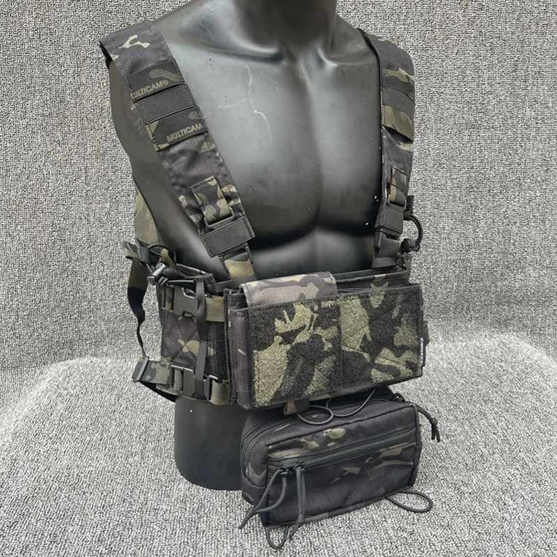 Tactical SS MK3 MK4 Micro Fight Chassis Modular Chest Rig Airsoft Carrier Vest Hunting 500D Multicam Chest Rig