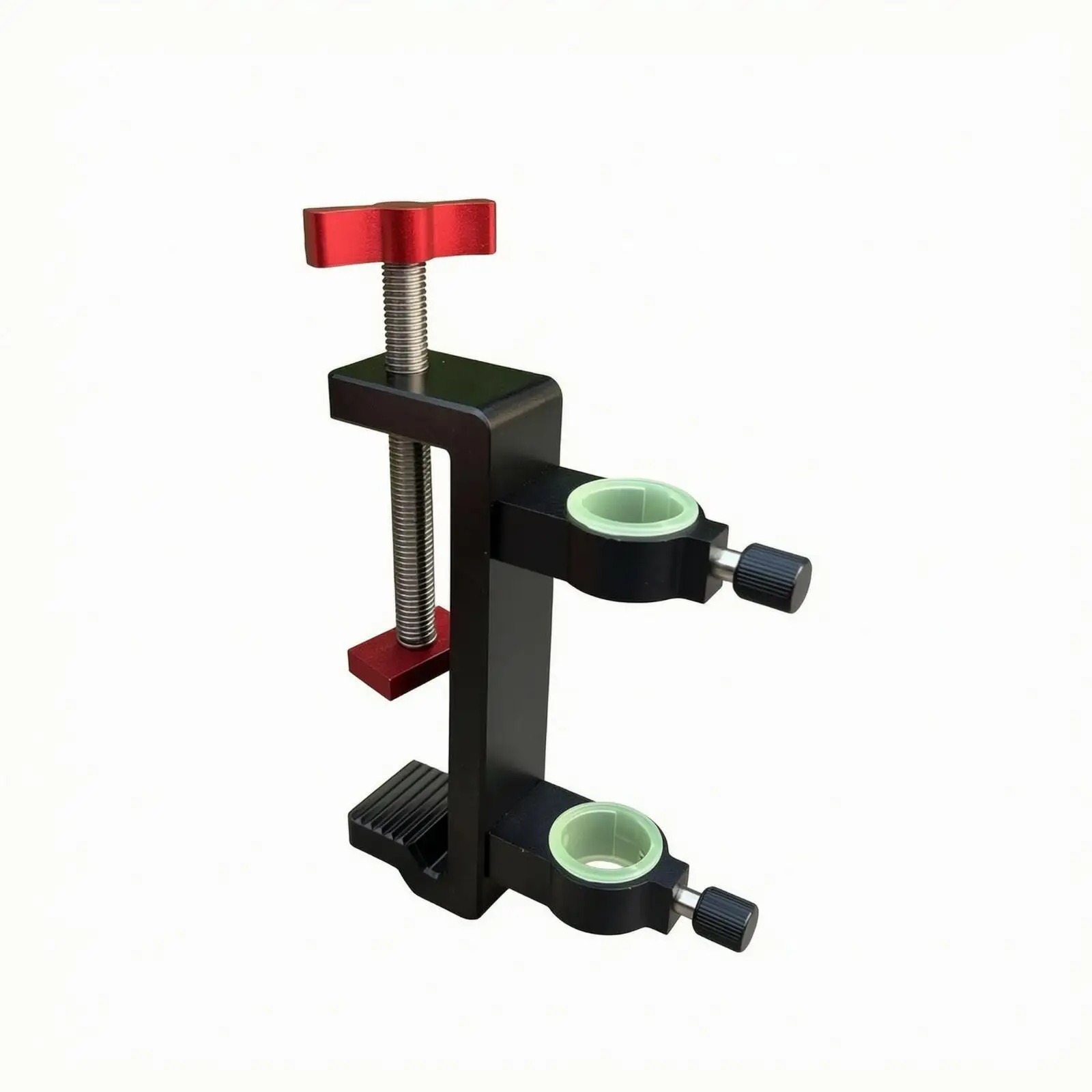Adjustable Fishing Stand Clamp for Umbrella Pole Boat Deck Railing Mount with Stepped Grip Face
