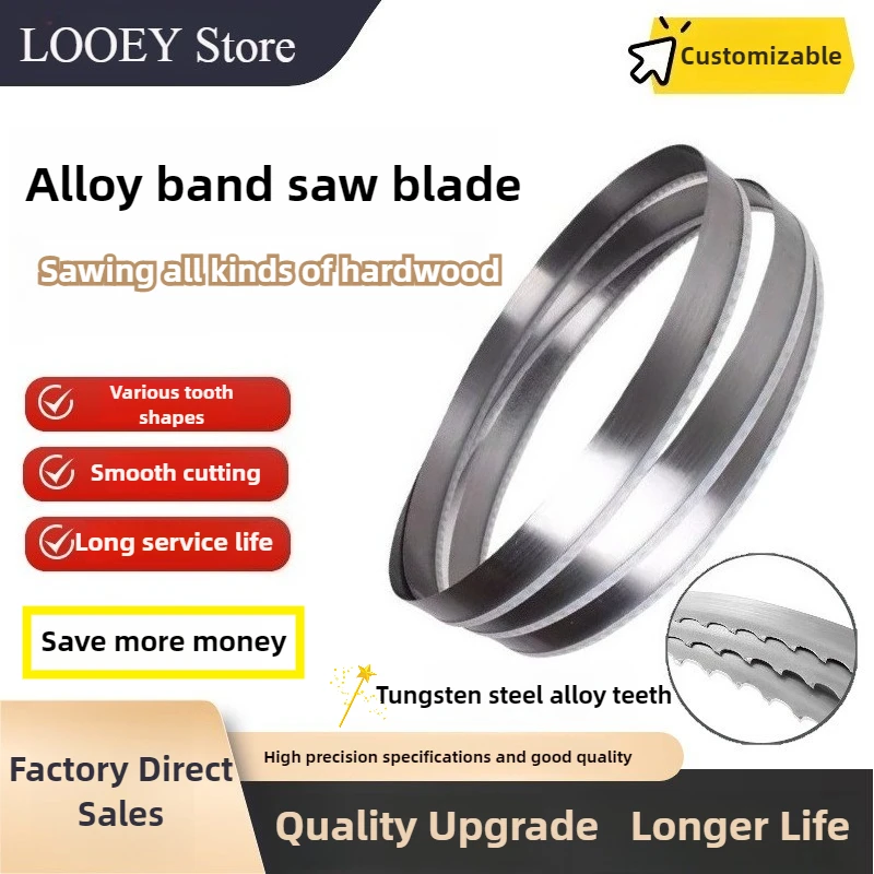 1 Pc 2240*16 *0.9 or 2240*20*0.9 Professional Woodworking Alloy Band Saw Blades TCT Carbide Tip for Cutting Hardwood