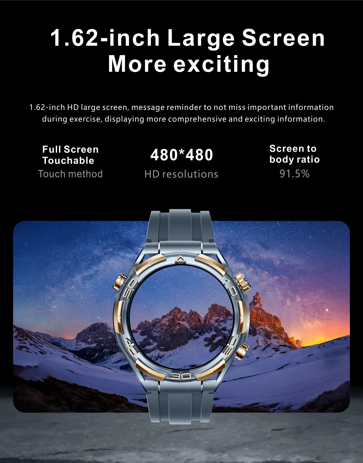 Wi8Pro Smartwatch بلوتوث مكالمة IP68 صوت مساعد تحديد المواقع NFC GPS مراقبة التمارين الصحية Whatsapp الساعات الذكية للرجال #2