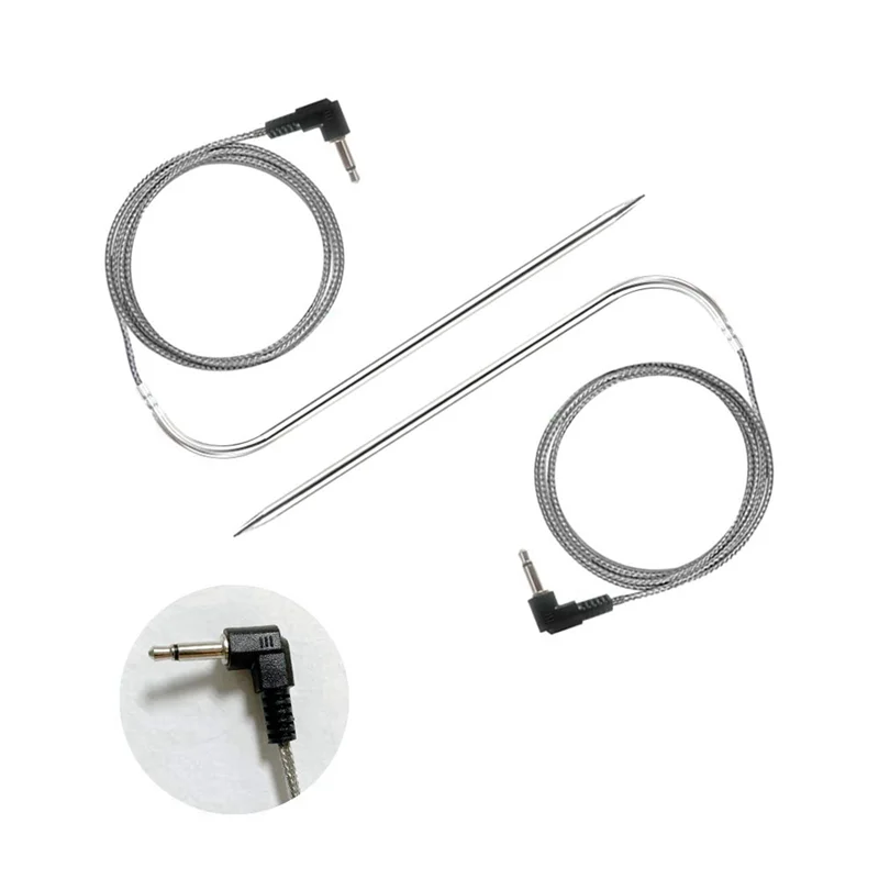 AC88-Sonda de carne de alta temperatura para parrillas de pellets y ahumadores de pellets para parrillas Pit Boss, sonda para barbacoa impermeable de 4 piezas
