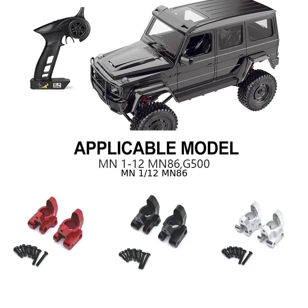 Mozzi in lega di alluminio 1/12 C Parte di aggiornamento RC Pesi pesanti Blocchi girevoli per MN MN128 MN86 G500 Parte di auto RC Accessori auto RC