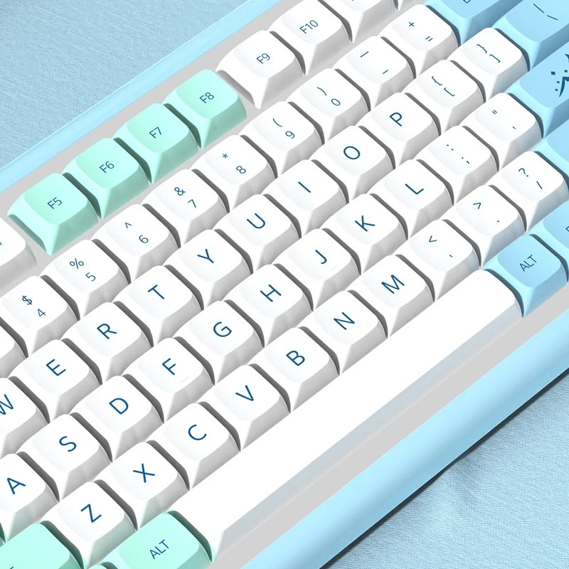 Iceberg Themed Xda Height Keycap 139 Keys Russian Korean German French Brazilian Pbt Thermal Sublimation Mechanical Keyboard