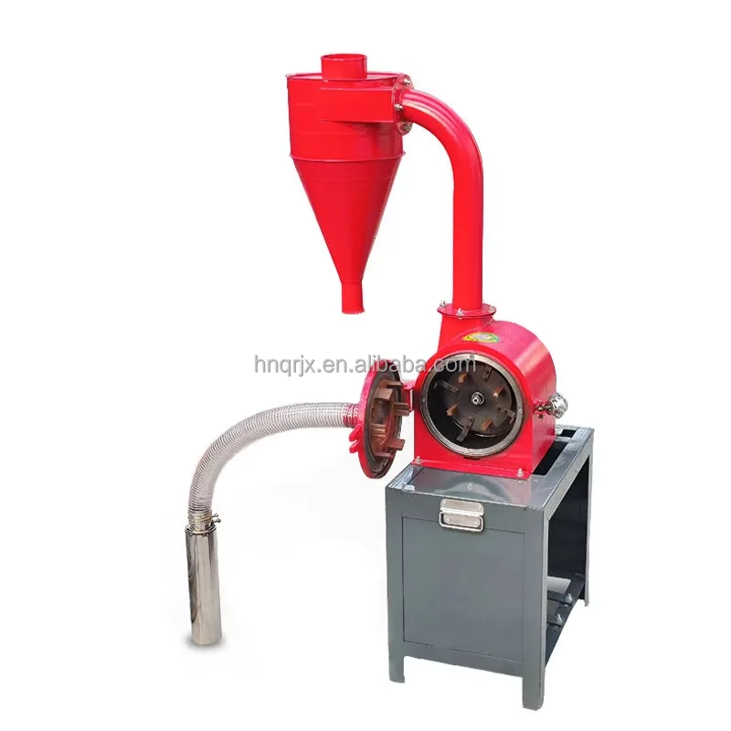 New Automatic Self-Primed Dust-Free Pulverizer Household Five Grains Corn Mill High Productivity Rice Husk Maize Feed Processing