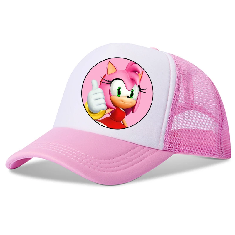 New Sonics Children Baseball Caps Cartoon Anime Printed Baby Hat Boys Casual Sun Hat Adjustable Kids Peaked Cap Birthday Gifts