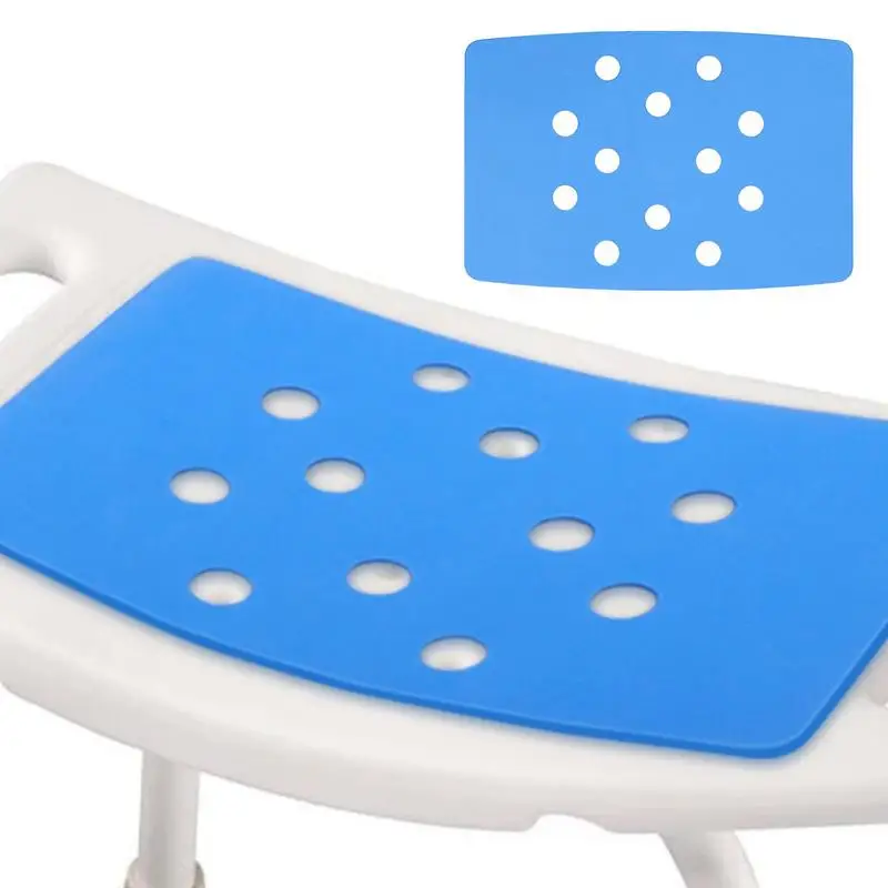 Shower Seat Cushion Ventilated Cooling Chair Cushion Non Slip Wear Resistant Durable Soft Comfortable Stool Cushion For Bathroom