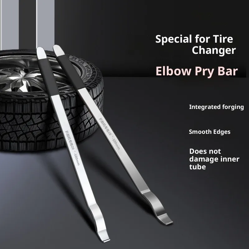 1/2PCS Professional Tire Changer Pry Bar Tool-Durable Metal,Rubber Handle,Labor-Saving Design,Non-Damaging Pry Corner