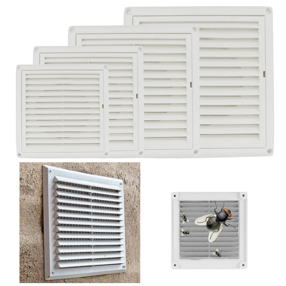 

Plaster Gypsum Cardboard Wall Panels Air Vent Grille With Fly Screen External Internal Ducting Ventilation Cover