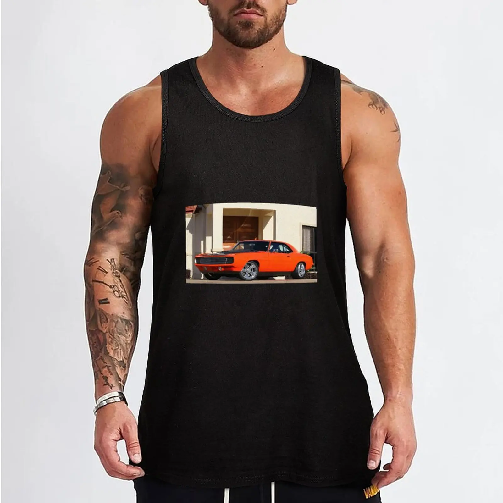 Foose Camaro Tank Top t-shirts for Men's gym Men's clothing brands sleeveless gym shirts male