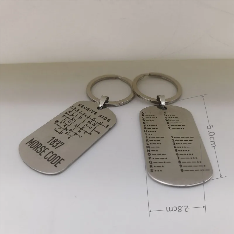 2026 Hot New Premium Morse Code Brass Keychain Vintage-Retro Unique Creative Gift for Men Women Ham Radio Fans Puzzle Enthusiast