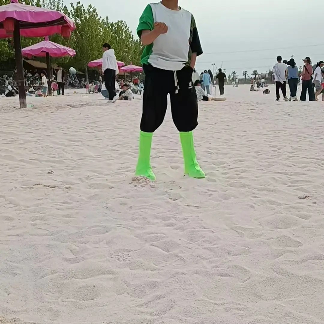 Cubierta de zapato a prueba de arena cubierta de pie del desierto tubo alto engrosado senderismo al aire libre arena montaña turismo playa jugando arena niños