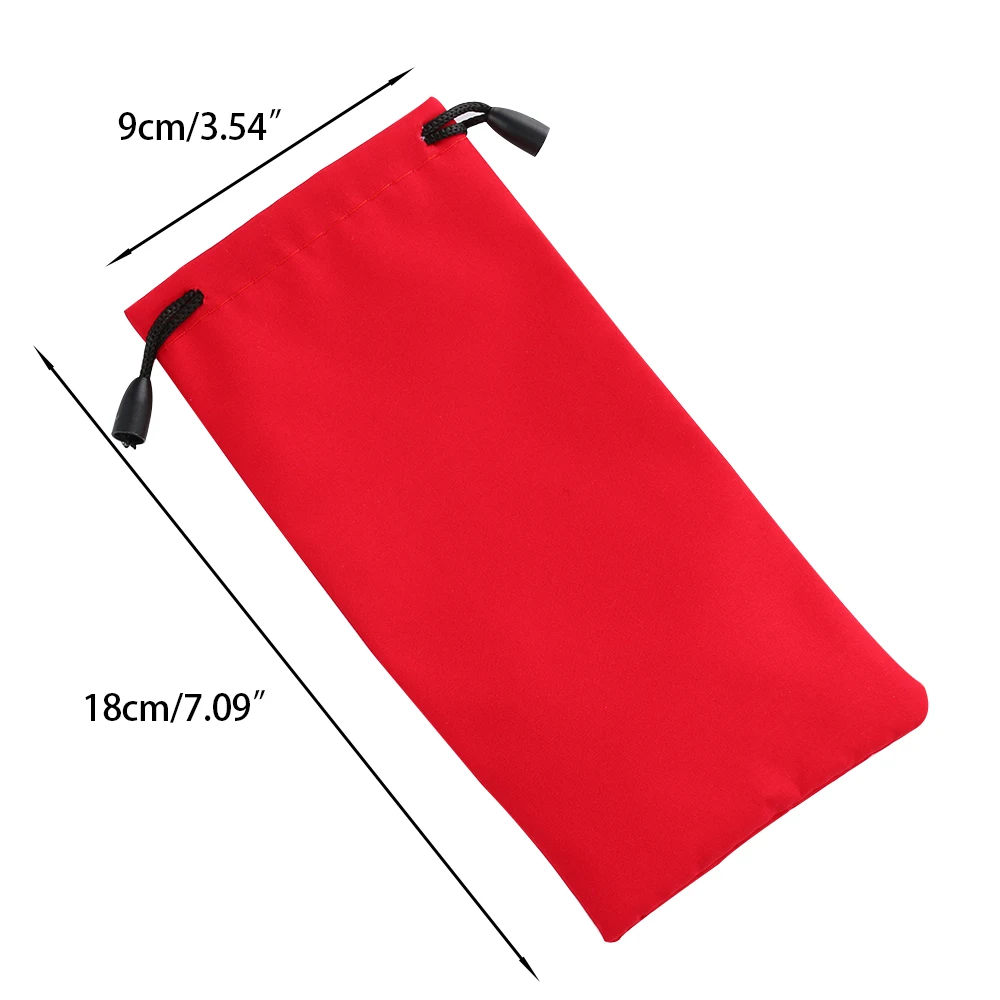 5PCS Soft Waterproof Glasses Bag Drawstring Dustproof Sunglasses Case Pocket Spectacles Cloth Pouch Eyewear Accessories