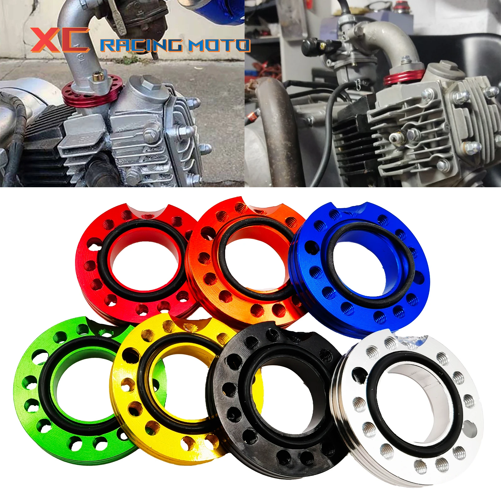 28mm CNC Adaptor Carb Adjuster Carburetor Inlet Manifold Spinner Plate For ATV KTM Honda Yamaha Kawasaki Suzuki Motorcycle