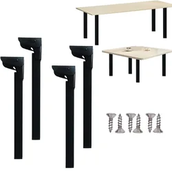 Patas de soporte plegables para mesa de piezas, patas de Metal para cama, patas invisibles para sofá, accesorios para mesa del hogar, 1 unidad