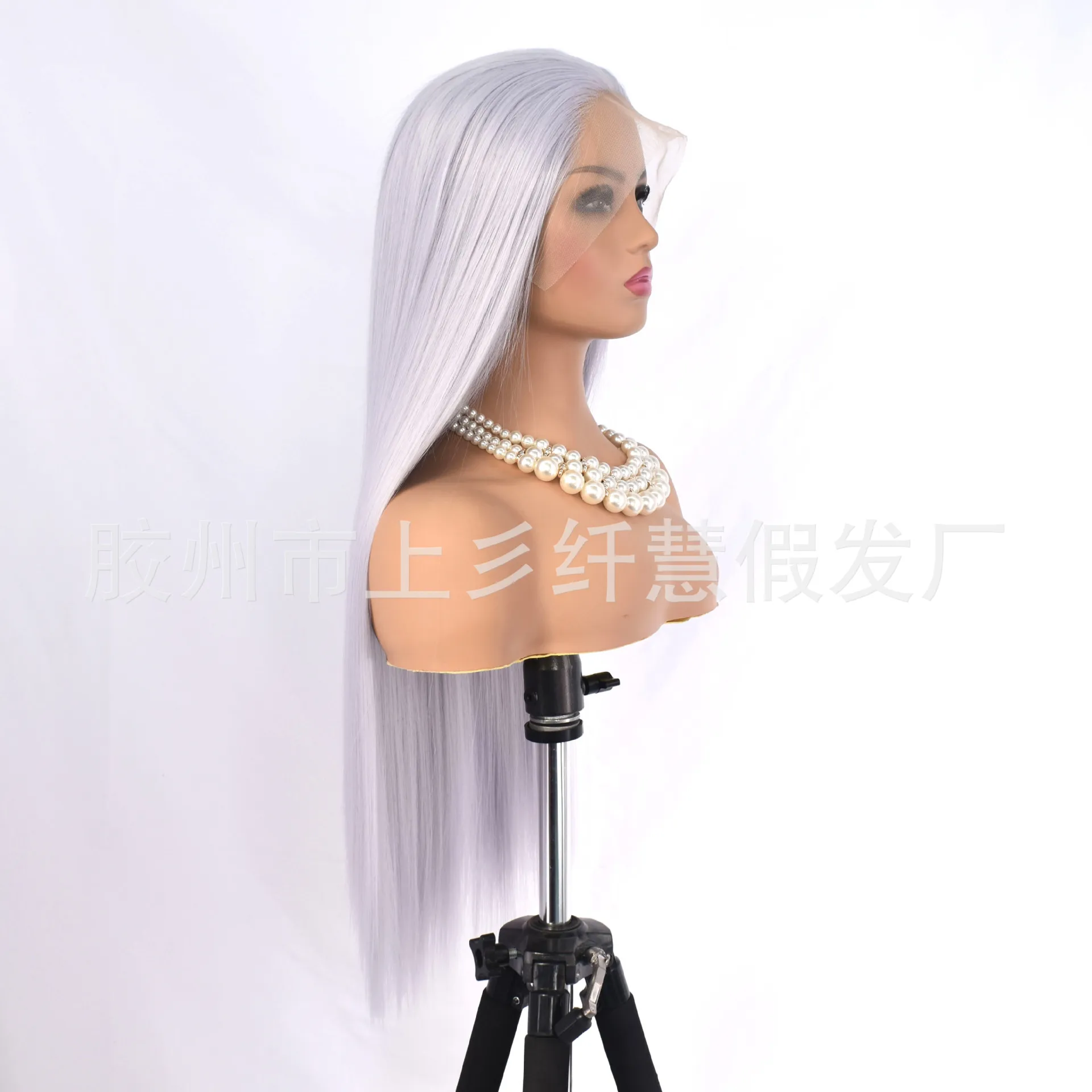 Synthetic Long Straight Lace Front Wig for Women Heat Resistant Fiber Hand Tied Full Cap Cosplay Party Fashion Natural Looking