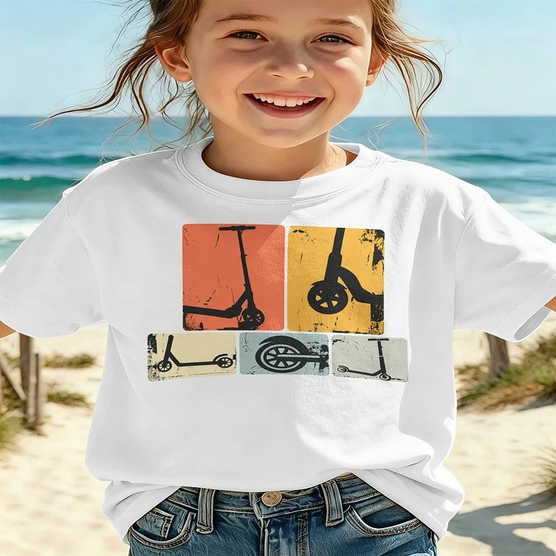 Christmas2026 New Arrival Girls' Round-Neck T-Shirt  Comfortable and Breathable for Summer – 3D Print Design