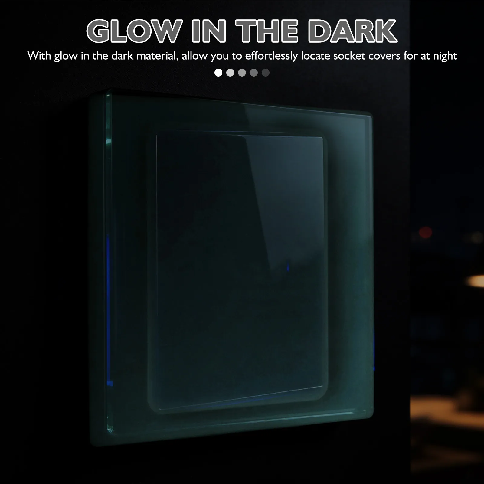 

10Pcs Glow Outlet Covers Clear Silicone Baby Proof Socket Protectors Electrical Safety Plug Cover Luminous Wall Plate Waterproof