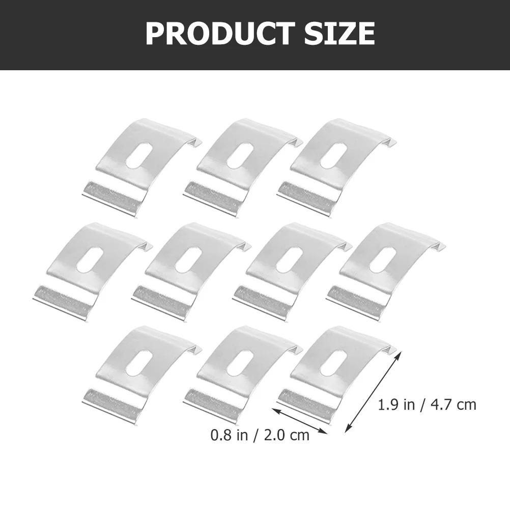 10 Pcs Curtain Installation Code Blind Brackets Louver Metal Support Vertical Accessories Fixation Tools