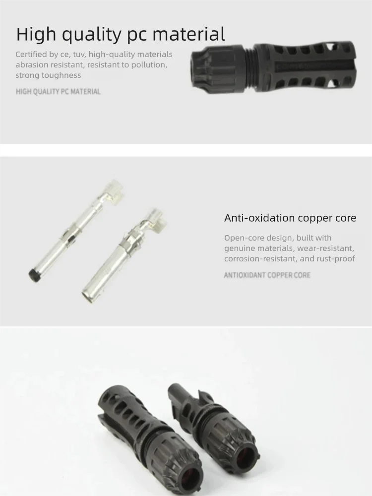 1500 فولت TUV CE IP 67 مقاوم للماء Staubli العلامة التجارية MCFour موصل تيار مستمر محطة لهواوي العاكس 175KW PV وحدة التوصيل #5