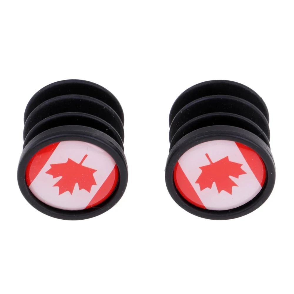 Handlebar MTB Mountain BMX Bike Bicycle Grips National Flag Bicycle Handlebar End Bike Handlebar Plugs Bicycle Handlebar Cap