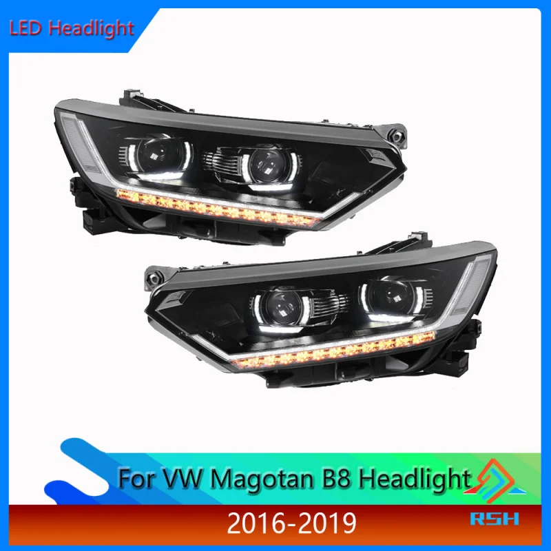 

For Volkswagen Magotan B8 Headlight Assemblies (2016-2019 Models) With High-Spec LED DRL And Dynamic Turn Signals Front Lamp