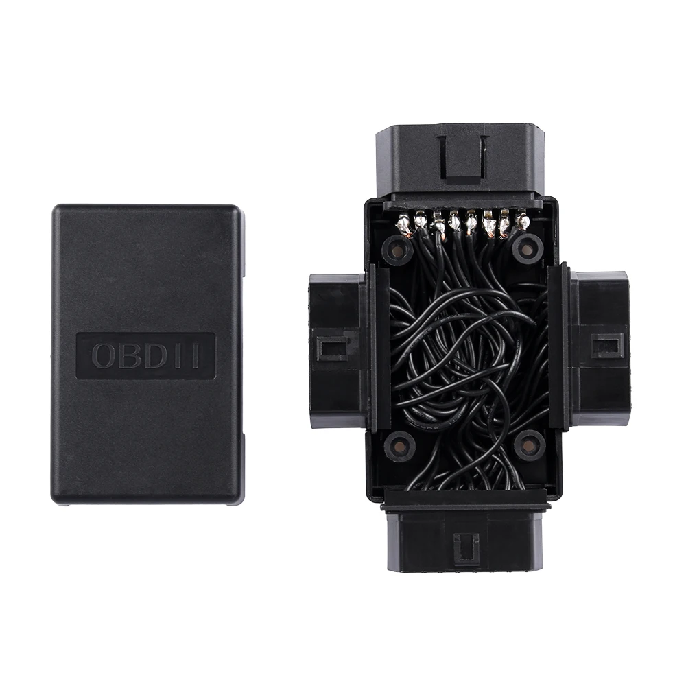 3in1 16 Pin OBD2 Car Connector Plug 1 Male To 3 Female ELM327 Multi-function Plug Diagnostic Cables Tool Car Connector Adapter