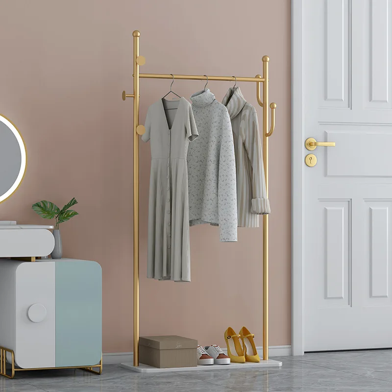 Light luxury household vertical hanger floor bedroom Internet celebrity room coat rack door living room corner hanging clothes r