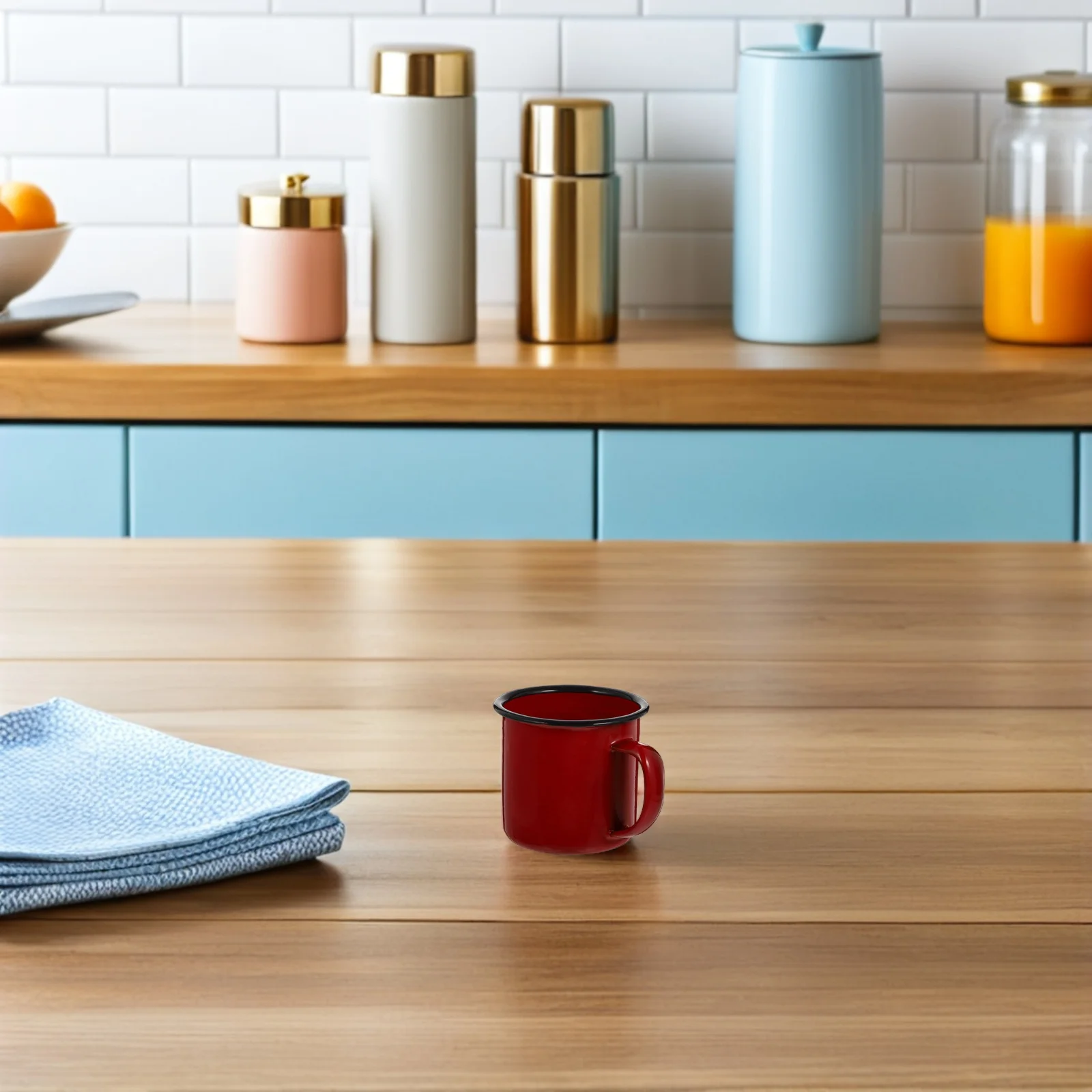 

2Pcs Retro Vintage Iron Milk Cups Classic Style Anti-Scalding Handle Multi-Function Coffee Cups Household Portable Milk