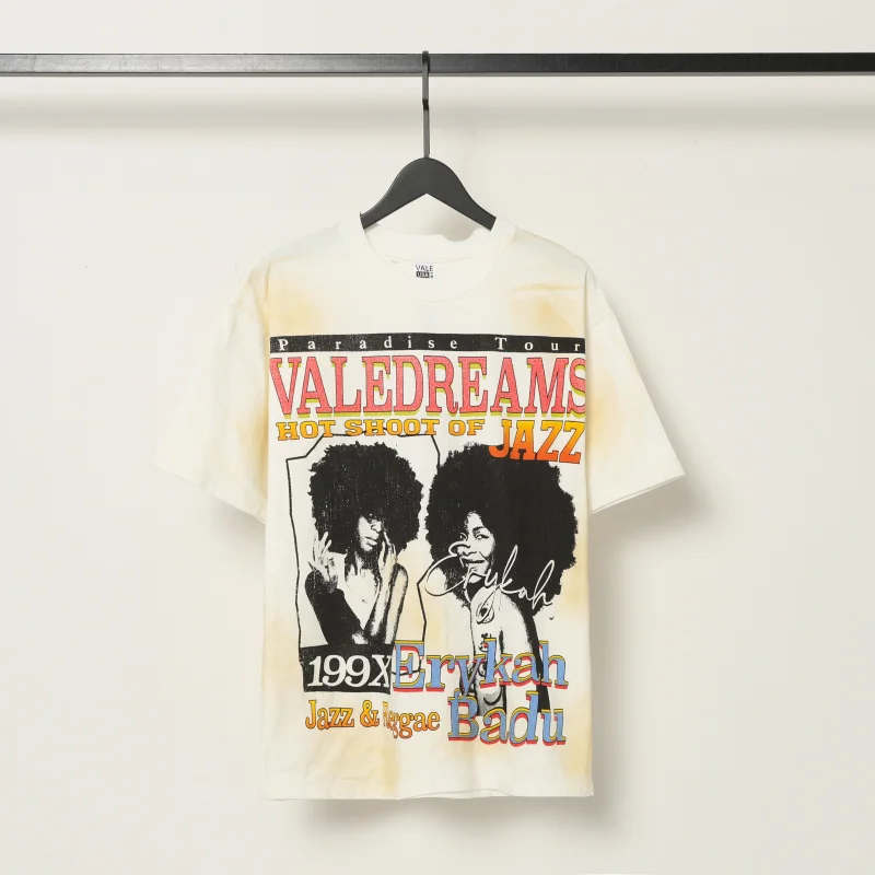 

Valley Retro Vintage High Quality Rock Star Printed Trendy Casual T shirt Men Tees Loose Cotton T shirts Washed Oversize Tees