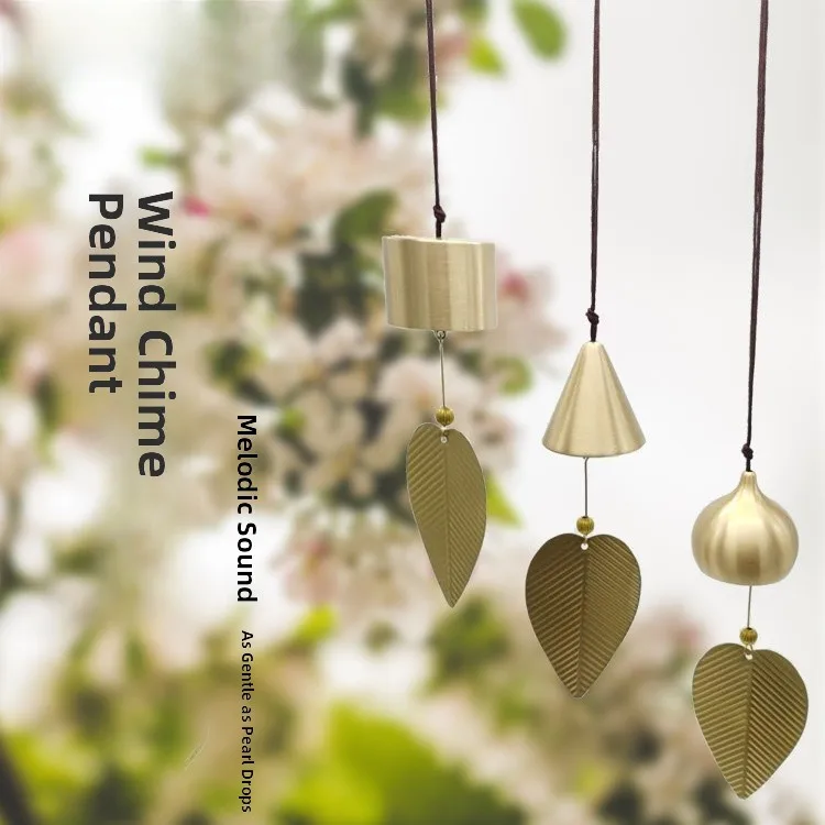 Creative Copper Wind Chimes Hanging Decorations Metal Bell Lucky Door Decoration Shop Use Door Bell New Chinese Style Home Decor