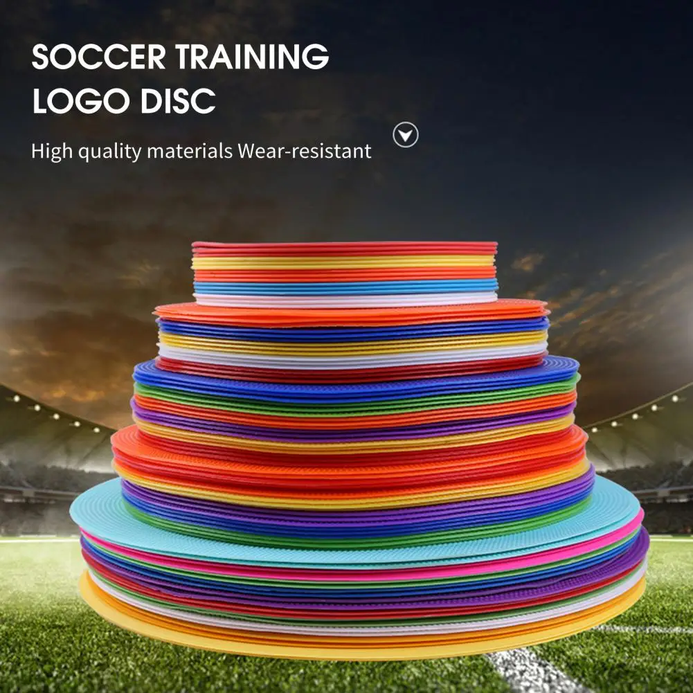 

Excellent Football Training Plate Durable Easy to Use Lightweight Football Training Obstacle Logo Round Sign Disc