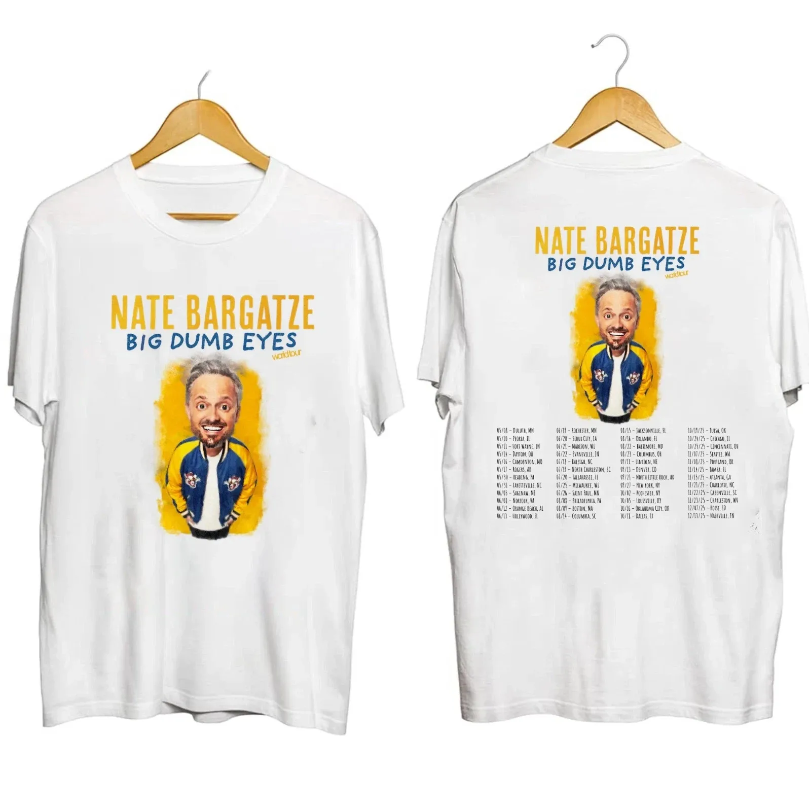 

Nate Bargatze Tour 2025 100% Cotton T Shirt All Size S-3XL Fan Gift