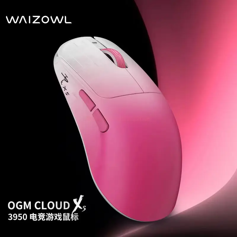 ماوس ألعاب Waizowl OGM Cloud XS خفيف الوزن مع مستشعر Paw3950 3-وضع ملحقات Esports FPS اللاسلكية هدية لمكتب الكمبيوتر