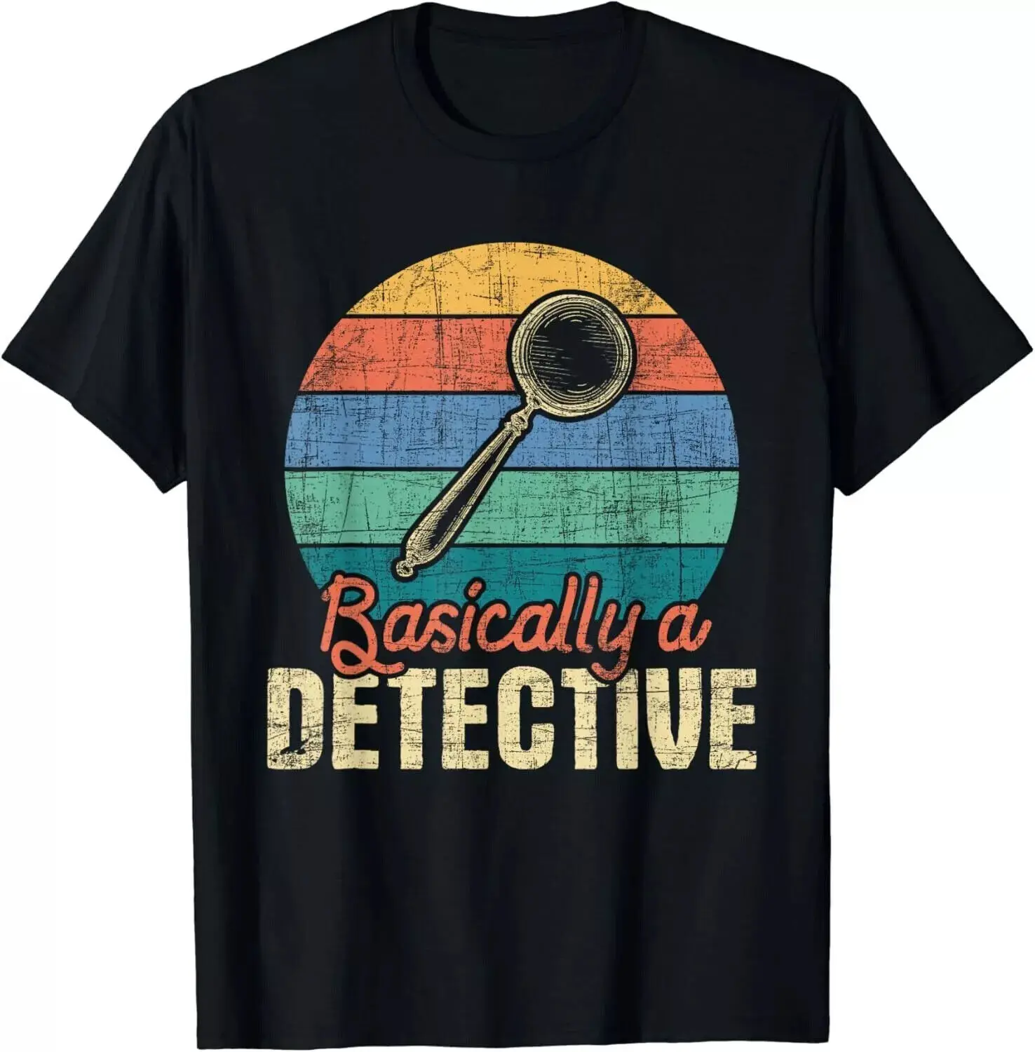 Basically A Detective - Retro Investigator Inspector Spying Gift Unisex T-Shirt