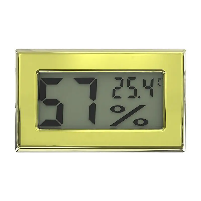 

Small Hygrometer Precise Small Humidity Meter Portable Digital Temperature Gauge Temp And Humidity Gauge For Wine Boxes Cabinets