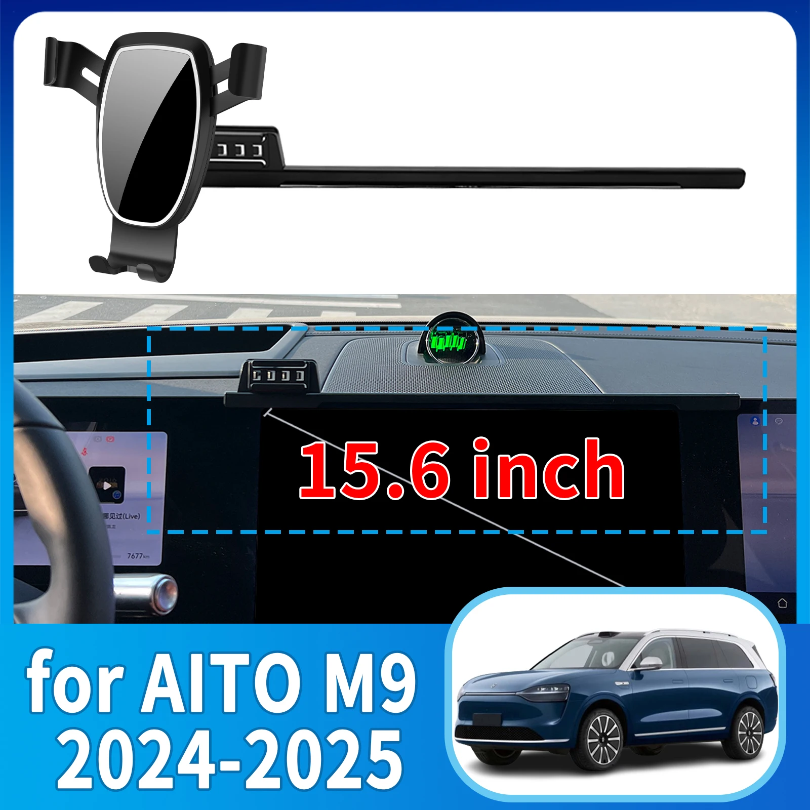 

fit for AITO M9 2024 2025​​ Anti-Shake Screen Base Phone Holder Mount Stand ​​ Dedicated Car​​ accessoires