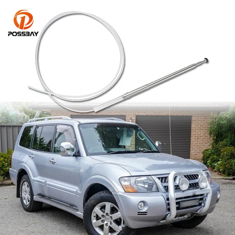 

Car Antenna AM/FM Signal 6 Section Extended Mast Cable Aerial Auto Exterior Parts for Mitsubishi Pajero 2000 2001 2002 2003-2006