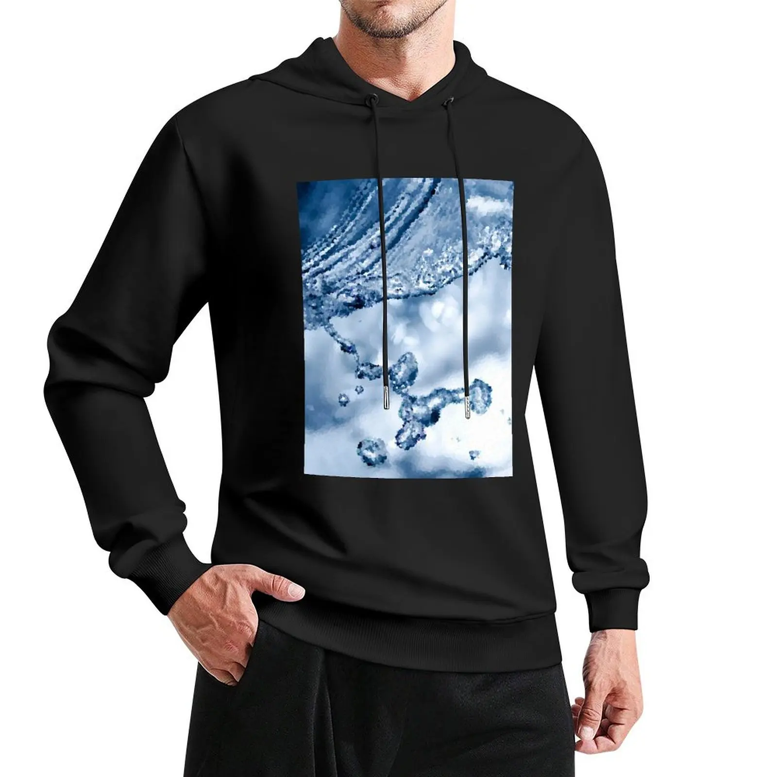 Impressionistic Water Droplet Pullover Hoodie mens clothes men wear men's sweat-shirt blouse tracksuit