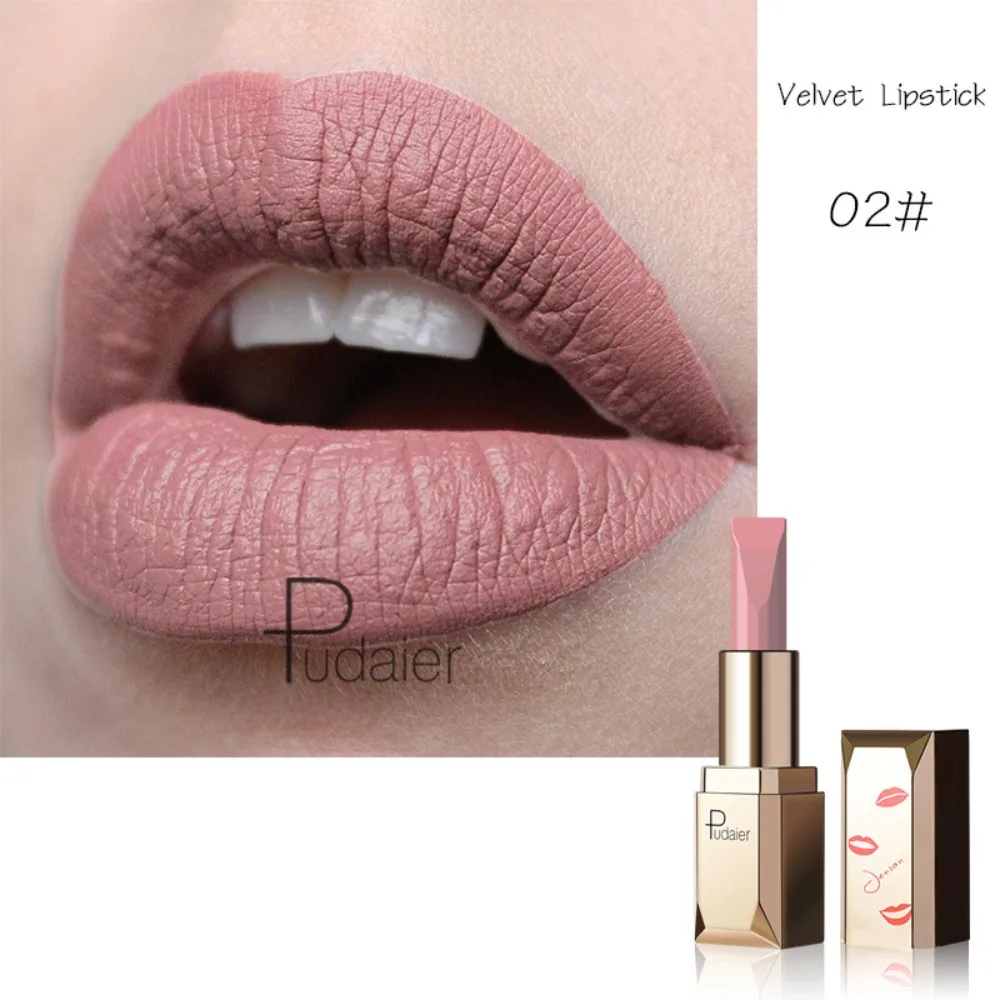 Smooth and Light Matte Velvet Matte Lipstick Long-lasting Stain Resistance Matte Lip Gloss High Pigment Moisturizing Lip Gloss